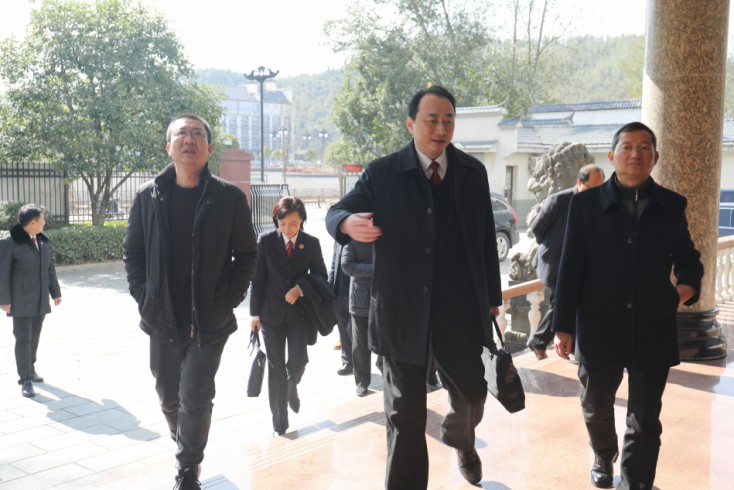 三明市政法委副书记肖文波到泰宁法院指导工作